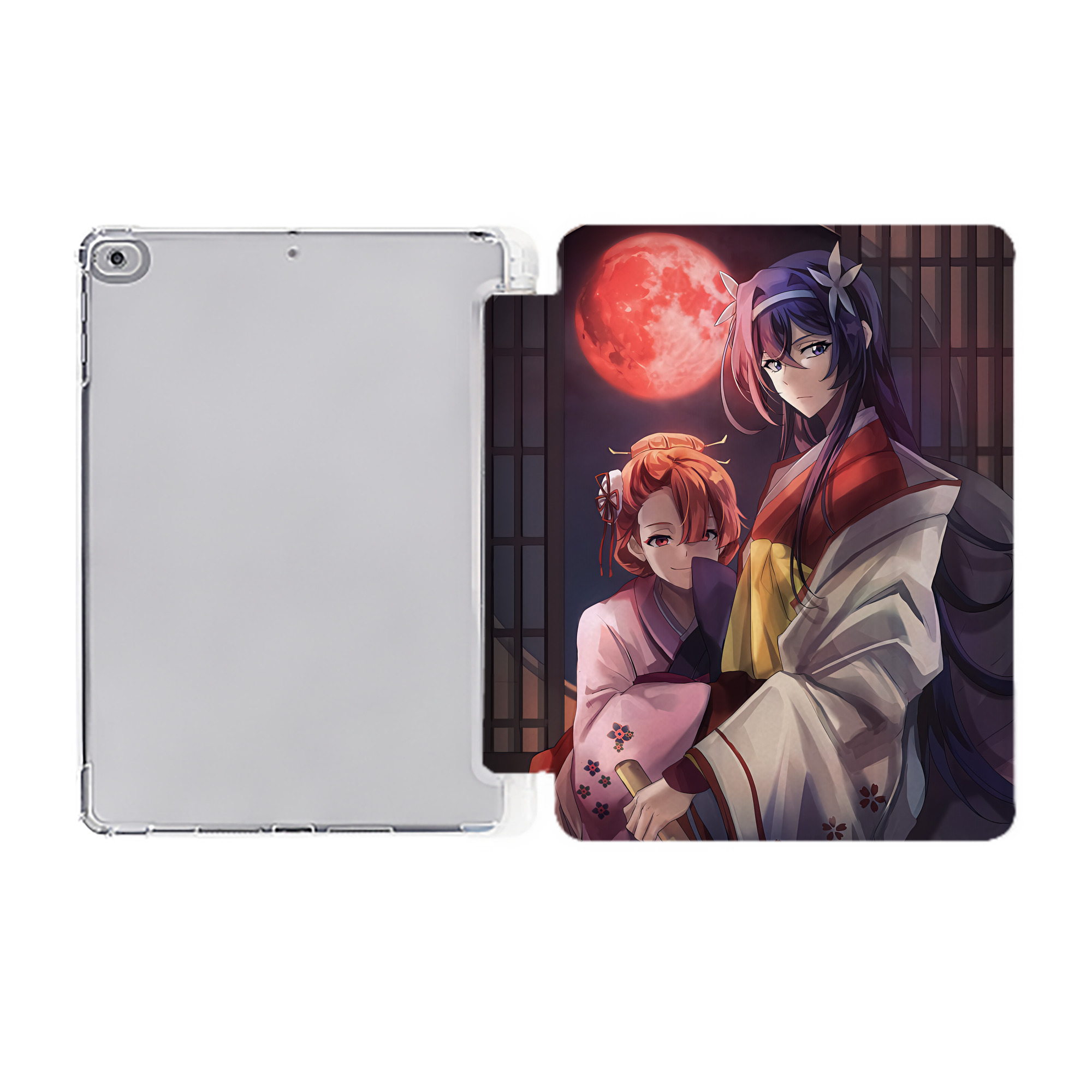 （画像用） 文豪ストレイドッグス Bungo Stray Dogs IPad ケース ペン収納付き 三つ折りスタンド PUレザー×シリコン 対応機種9.5/10.5/10.9インチ